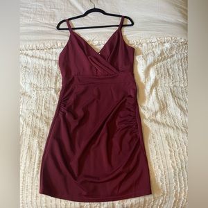 Burgundy Bodycon Dress